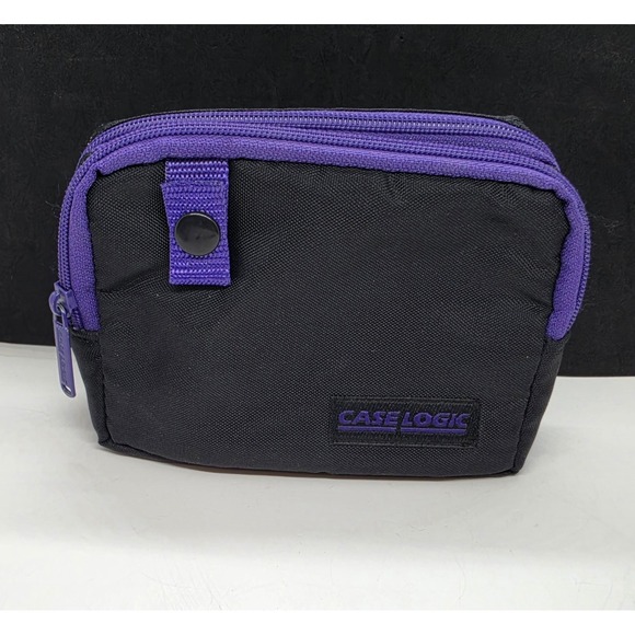 Case Logic Other - Case Logic Black Purple Accessory Organizer 2 Compartments With Belt Loops